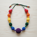 Colar Crochet Arco-Íris