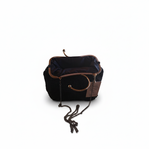 Bolsa Crochet Preta