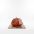 Bolsa Clutch Crochet Arco Laranja
