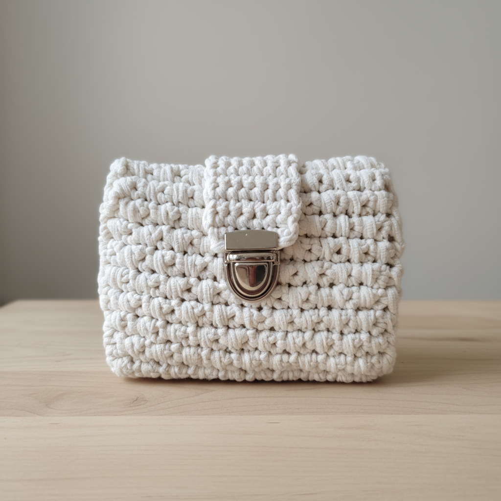 Carteira Crochet Branca