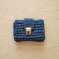 Carteira Crochet Azul