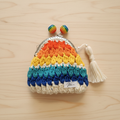 Porta-moedas Crochet Arco-Íris