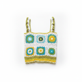 Top crochet fundo branco